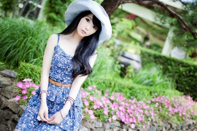 Models Asians Korean Im Soo Yeon Black Hair Wallpapers