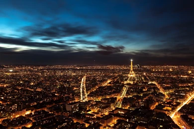 Night Paris, The Eiffel Tower HD Desktop Wallpapers