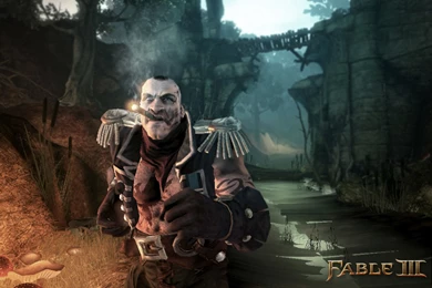 Fable 3 Captain Smoking Widescreen Hd Wallpapers