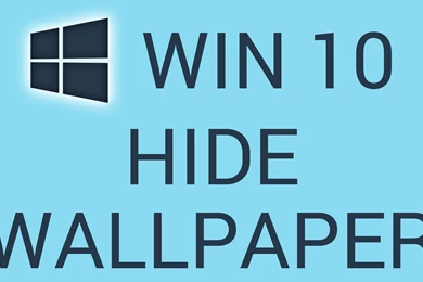 How To Hide Or Show Windows 10 Wallpapers   YouTube