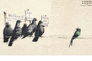 Wide HD Banksy Wallpapers