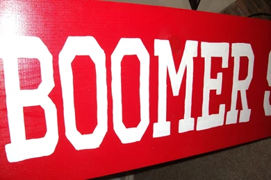 Three Mango Seeds: Hand Painted Football Signs...