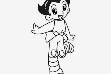 Astro Boy Coloring Drawing Free Wallpapers
