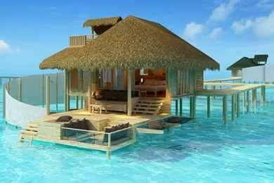 Maldives, Resort, Sea, Madives Paradise, Tropical, Water ...