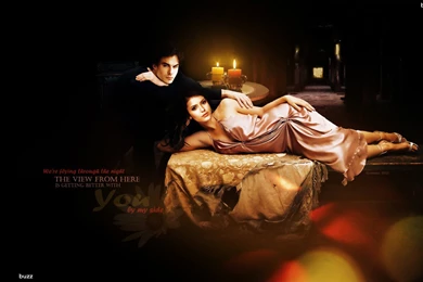 Damon And Elena In A Manor HD Wallpapers