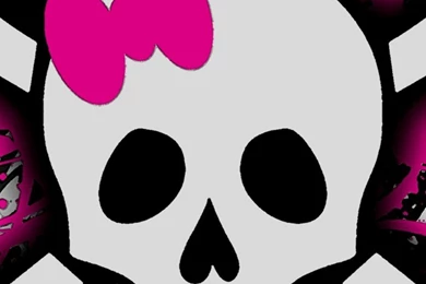 Blackberry Z10 Wallpapers Pink Splatter Skull