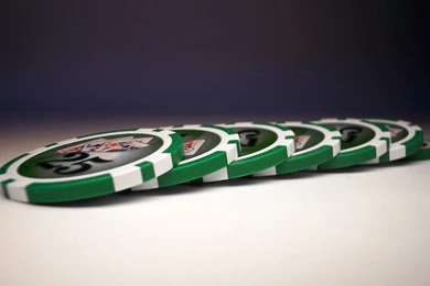 Green Poker Chips Wallpapers
