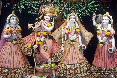 Sri Sri Radha Krishna Lalita Vishakha Wallpapers (004) Size 2560 ...