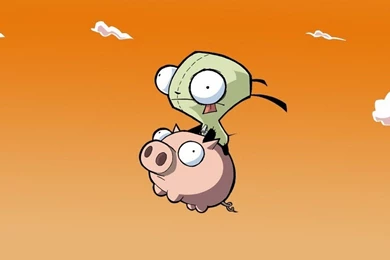 Download Wallpapers, Download 2560x1440 Clouds Invader Zim Pigs ...