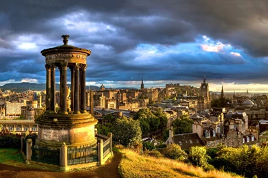 Download Wallpapers 1920x1080 Landscape, Vintage, City, Stone ...