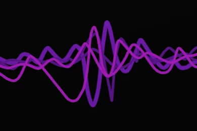 Purple Artwork Sound Wave Wallpapers