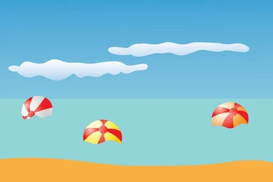 Summer Beach And Balls Backgrounds   Holiday, Nature, Travel   PPT ...