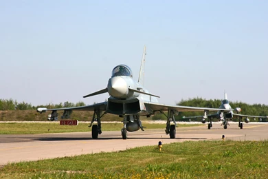 The German Air Force With Eurofighter Typhoon Aircraft Wallpapers