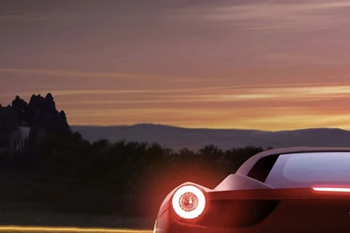 Ferrari 458 Italia Red Back Highway iPhone 6 Plus HD Wallpapers ...