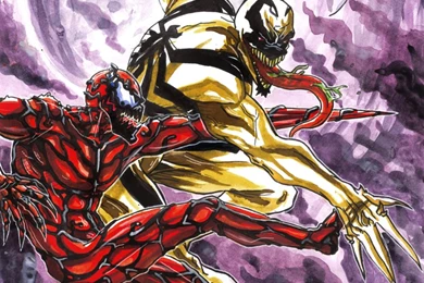 Carnage Vs Anti Venom   Wallpaper.
