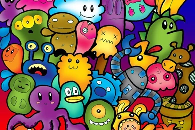 Cute Colorful Doodle Wallpapers