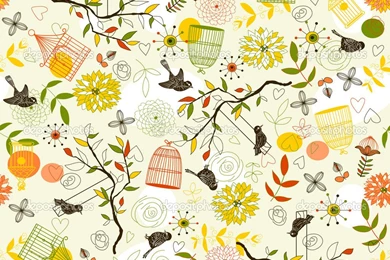 Bird Pattern Wallpapers   Desktop Backgrounds