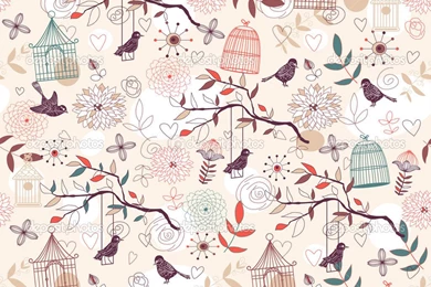 Bird Pattern Wallpapers   Desktop Backgrounds