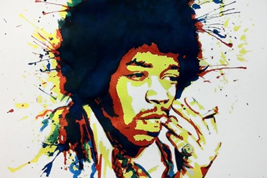 Jimi Hendrix Portrait (ecoline) By Geertvanleeuwen On DeviantArt