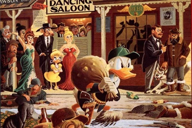 My Free Wallpapers   Cartoons Wallpapers : Carl Barks   Mining Scrooge