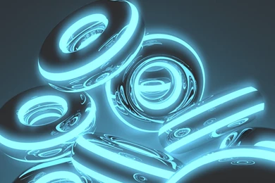 Sharp AQUOS Phone XX 106SH Wallpapers: Blue Neon Donuts Android ...