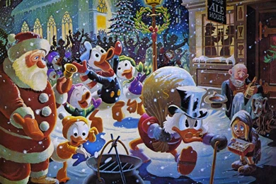 My Free Wallpapers   Cartoons Wallpapers : Uncle Scrooge (Christmas ...