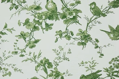 Isabelle Green Toile Wallpapers