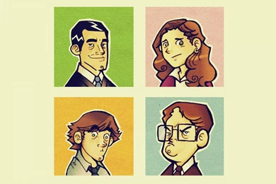 Dwight Schrute Jenna Fischer Jim Halpert Steve Carell