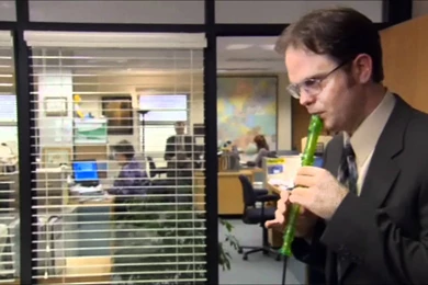 Dwight Schrute Playing LOTR Theme   YouTube