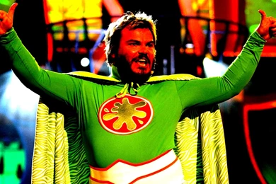 Jack Black Man Image Costume Hands