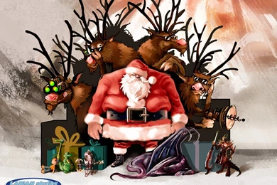 My Free Wallpapers   Games Wallpapers : Larian Studios   Bad Mean Santa