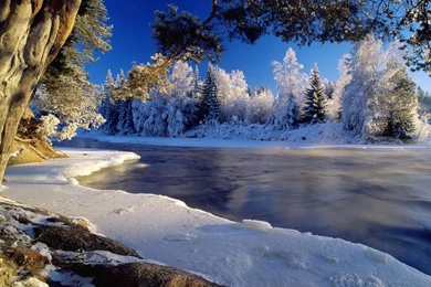 Desktop Wallpapers · Gallery · Nature · Winter Wallpapers   River ...