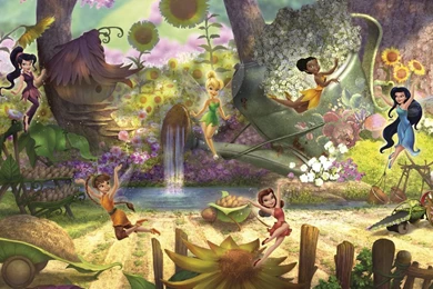 Disney Fairies Pixie Hollow XL Wallpapers Mural   Wallpapers Inn Store