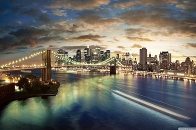 New York Full Hd Wallpapers City Brooklyn Bridge Wallpapers Download ...