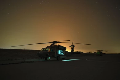 Black, Night, Military, Helicopters, Sikorsky, Hawk, Afghanistan ...
