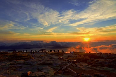Cadillac Mountain Sunrise Wallpaper Backgrounds