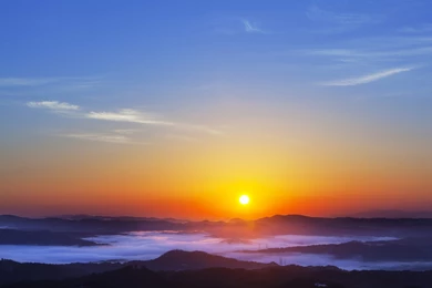 Beautiful Mountain Sunrise