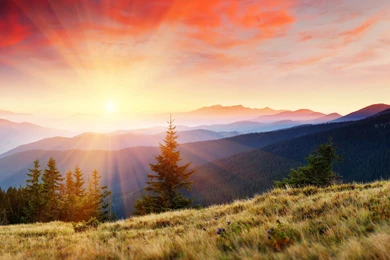 Stunning Mountain Sunrise Wallpapers