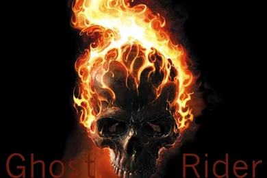 Ghost Rider Skull In Flames Ghost Rider – Entertainment Movies HD ...