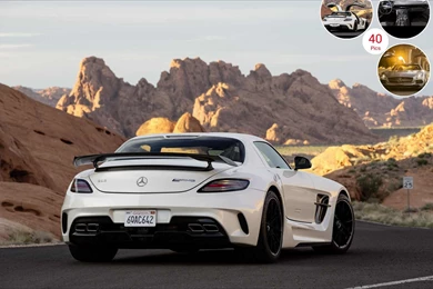 2014 Mercedes Benz SLS AMG Coupe Black Series White Rear ...