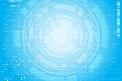 Blue Tech Circles Powerpoint Technology Backgrounds   Blue ...