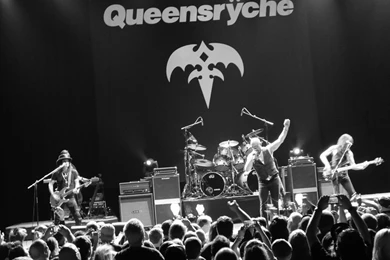 QUEENSRYCHE GEOFF TATE RUDY SARZO SIMON WRIGHT CLUB NOKIA 4/20 ...