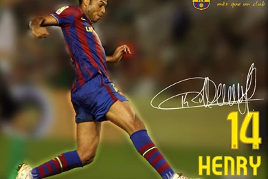 Free Fcb Soccer Thierry Henry Fc Barcelona Favourite Wallpapers