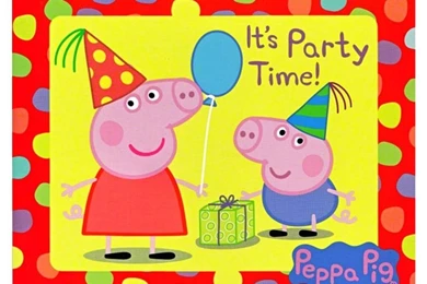 Wallpapers Peppa Pig Invitation Cards 1024x768