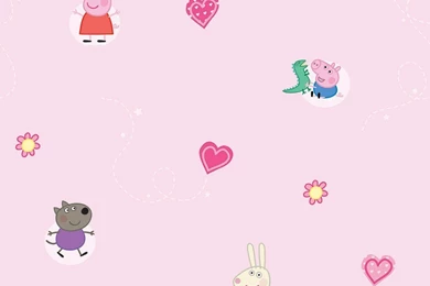 Decofun, Peppa Pig Wallpaper, Pink: Amazon.co.uk: Kitchen & Home