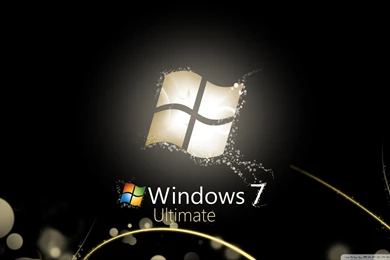 Windows 7 Ultimate Bright Black HD Desktop Wallpapers : Widescreen ...