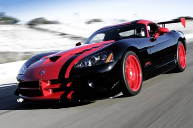Blue Dodge Viper SRT10 Sport Car