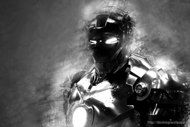 Iron man 3 black and white hd WallpaperDesktop Wallpapers Free ...