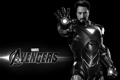 Movies The Avengers Black And White Iron Man In The Avengers ...