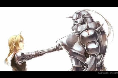 Elric Alphonse Elric Edward Simple Backgrounds Full Metal Alchemist ...